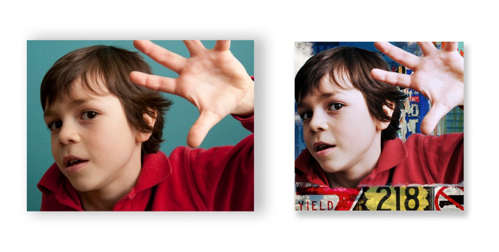 Portrait Octi avant après